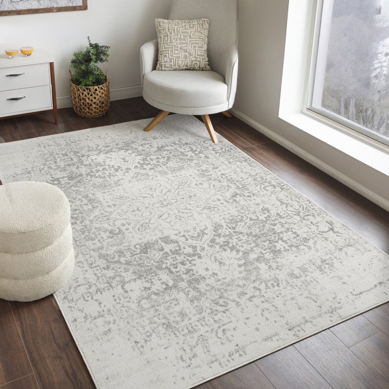 Brambach Power Loom Light Grey/Beige Rug, Rectangle 200 x 274cm