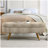 Ottoman Oval Storage Bench,Rubber Wood Legs, (43.5"x16"x16")-1071744718