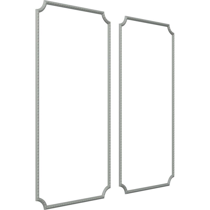 Ensemble de moulure de panneau Bulwark, L 31 po x H 62 po, Double