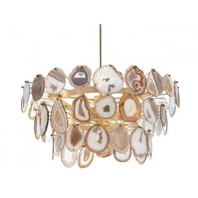 Lustre suspendu en agate Kallol Light
