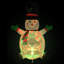 Décoration de Noël gonflable lumineuse bonhomme de neige avec chapeau haut de forme - 4 pi