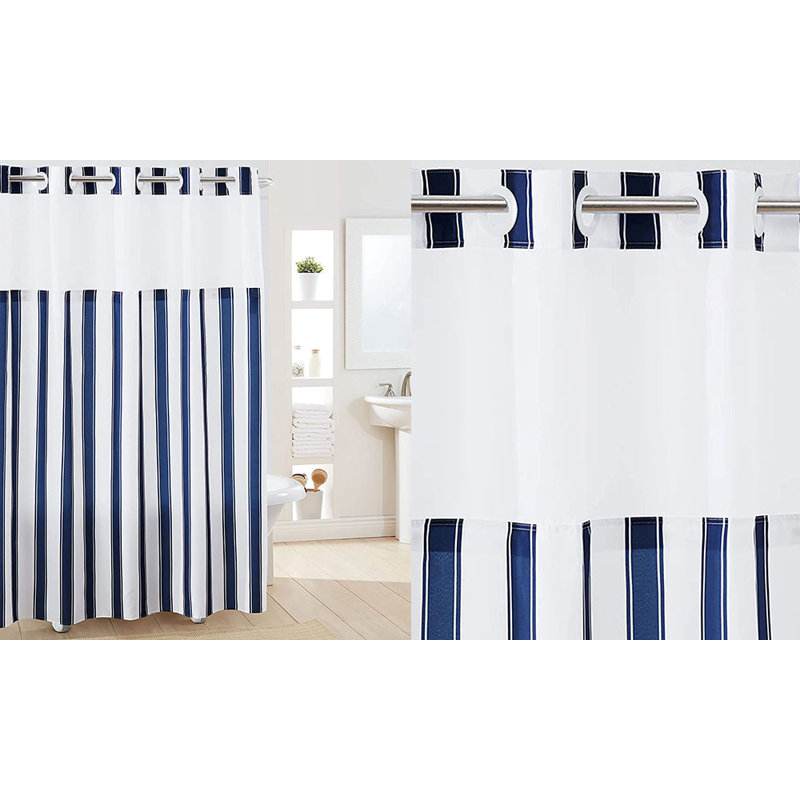 Polyester Shower Curtain, Blue