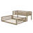 Twin XL Over Queen Floor Bunk Bed With Ladder And Guardrails, Bedroom Wood Bunk Bed Frame, Space Saving & Noise Free, No Box Spring Needed-118100729