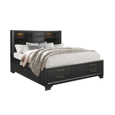 Lit de rangement double gris civique