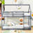 Dealba Twin Over Twin Wooden House-Shaped Bunk Bed With Ladder And Guardrails-1509370509