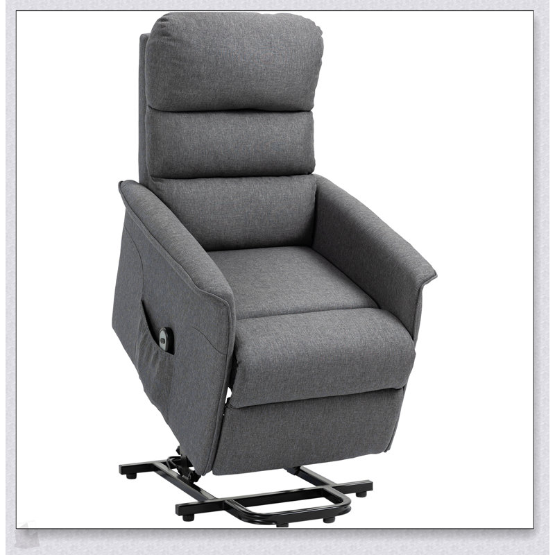 Fauteuil inclinable électrique pour personnes âgées, confortable et facile à utiliser avec télécommande et poches latérales