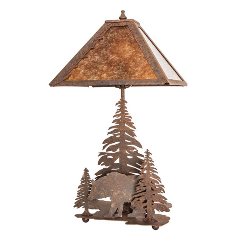 21" High Lone Bear Table Lamp