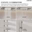 Système de douche thermostatique à haute pression, pomme de douche à pluie à 2 fonctions DEL avec douchette au plafond, jets pour le corps-82331435