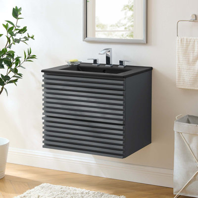 Meuble-lavabo mural 24 po Render