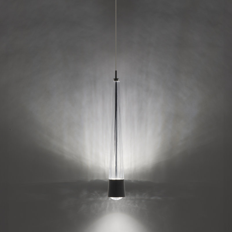 Quill 1 - Light LED Pendant, Black, 2700K
