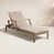 Coussin beige / structure en bois naturel