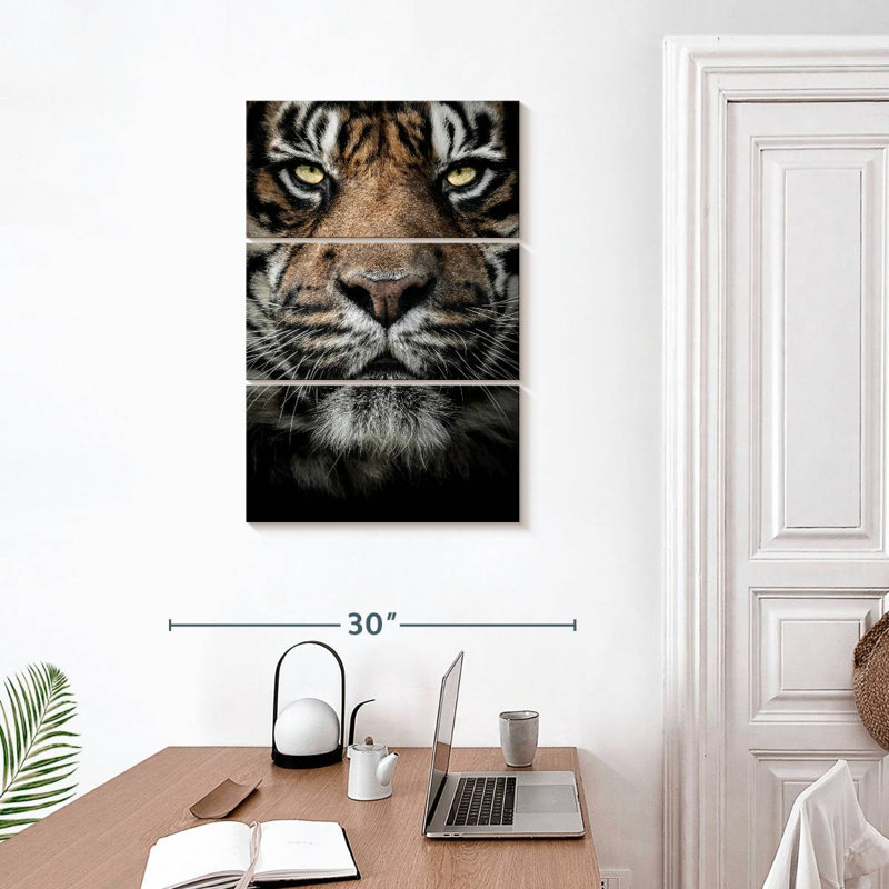 Brampt Serious Bengal Tiger, 32" H x 20" W