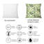 Silhouette de feuilles d'eucalyptus I - Coussin décoratif à motif-1859473291