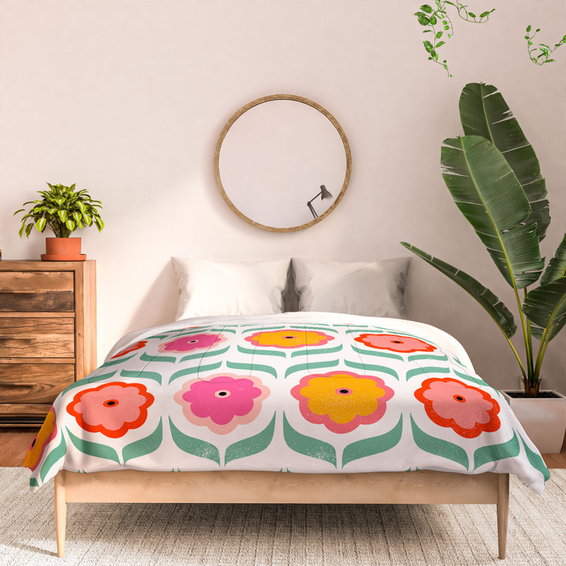 Showmemars Cotton Channel Geometric Shapes Comforter, Queen Comforter +  2 Standard Shams