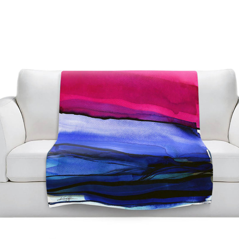 Couverture sherpa doux abstraction xxiii, l 51 po x L 60 po