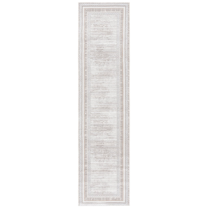 Tapis rayé Yusef Parker Performance, Tapis de couloir 2 pi x 8 pi