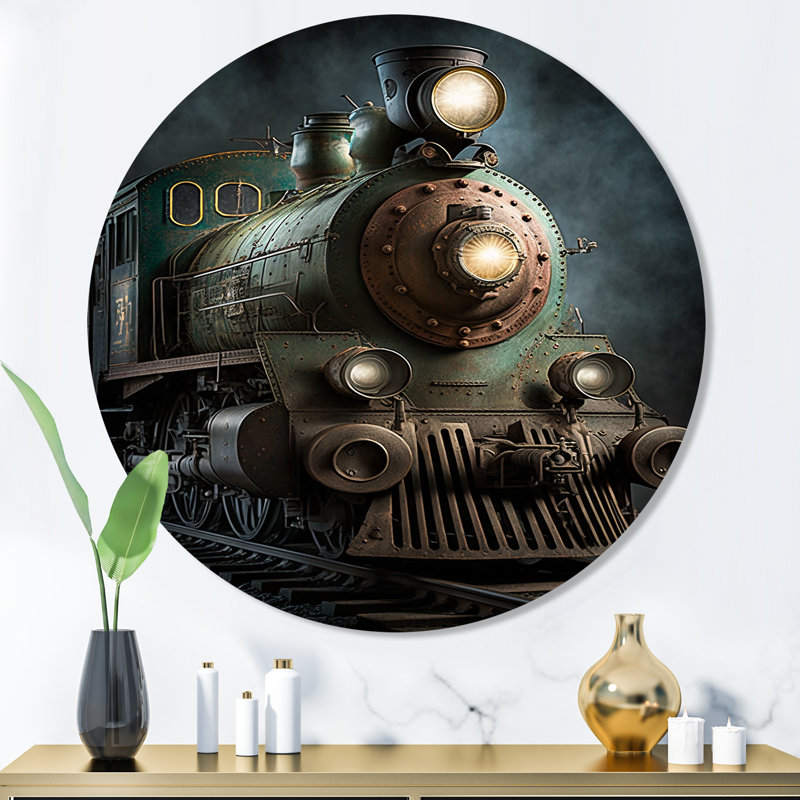 Jillann Rythme du train III, H 36 po x l 36 po x P 1 po
