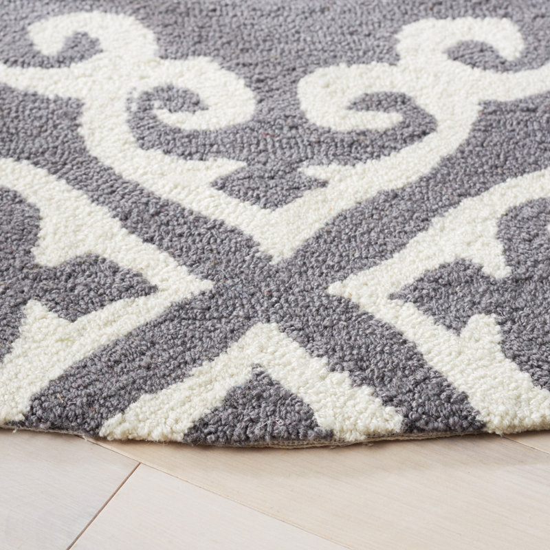 Ez Care Hand Hooked Performance Geometric Rug, Rectangle 3' x 5'