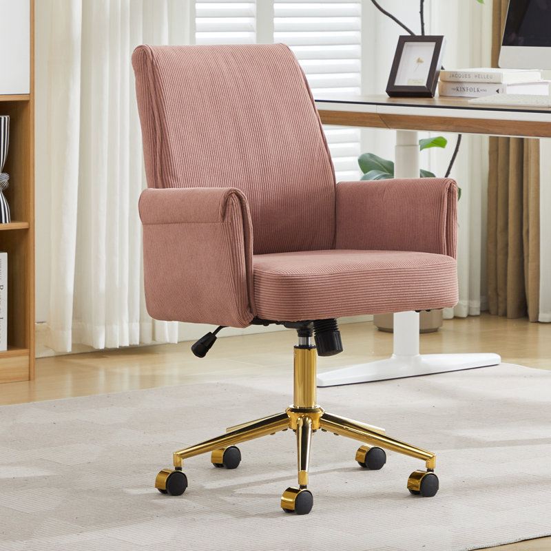 La chaise de bureau relevable à dossier moyen, en tissu rayé et ergonomique, est un excellent choix pour travailler, étudier ou se détendre. La conception à dossier moyen offre une meilleure expérience d'assise.