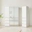 Armoire modulaire en bois avec miroir Elise