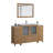 Brescia 60" Single Sink Freestanding Bathroom Vanity with Ceramic Top and Matching Mirror-107174020
