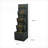 Fountains | 5-Tier Modern 39.3" Indoor/Outdoor Water Fountain, Slate Gray, with LED Lights, for Garden Patio | Gray | Resin