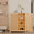 Bamboo Freestanding Linen Tower with Shelves and Cabinet for Efficient Storage and Space Saving in Small Corners