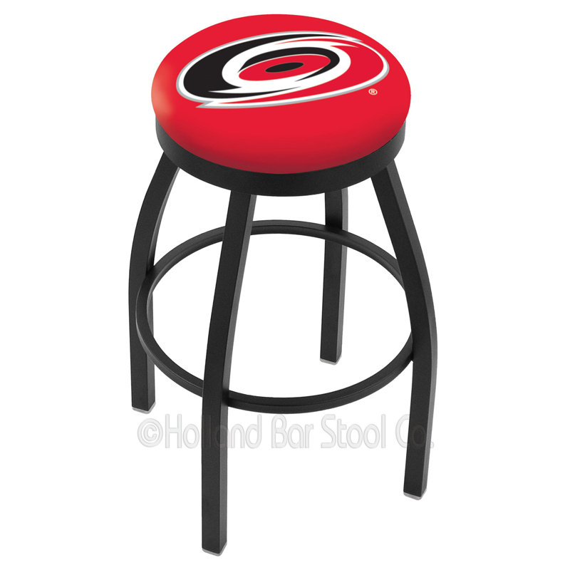 NHL Swivel Extra Tall Stool, Carolina Hurricanes, Black, "Counter Stool (25" Seat Height)"