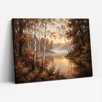 Ensemble de 1 tableau sur toile Forêt d'automne