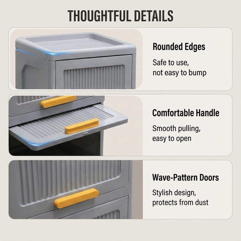 6 Drawer Stackable Drawer