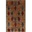 Tapis brun en laine berbère marocain fait à la main 6 x 9