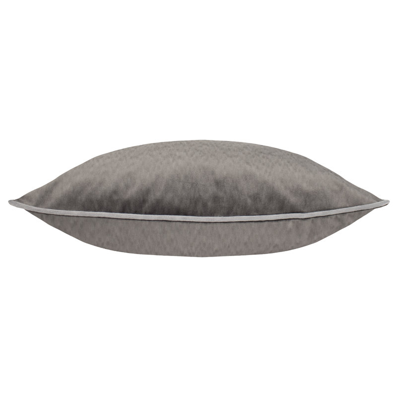 Cushion Cover, 50cm H x 50cm W x 1cm D, Square, Charcoal