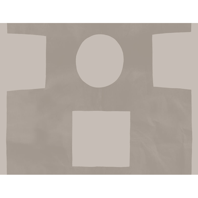 Paule Marrot Geometric Wallpaper Double Roll, Elephant Gray