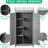 Wood Potting Bench With Metal Top And Structure Gray Outdoor Workbench Framework