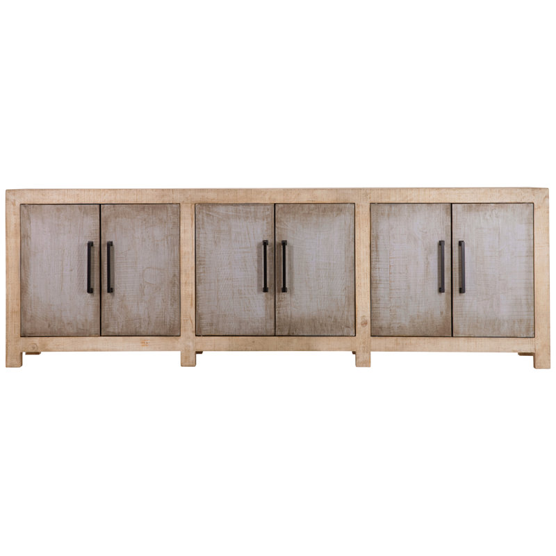 Merwin 109-inch Reclaimed Pine 2 Tone 6-Door Sideboard