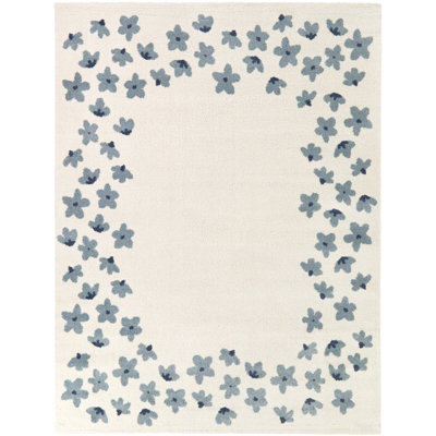 Ada Cream Kids Floral Area Rug