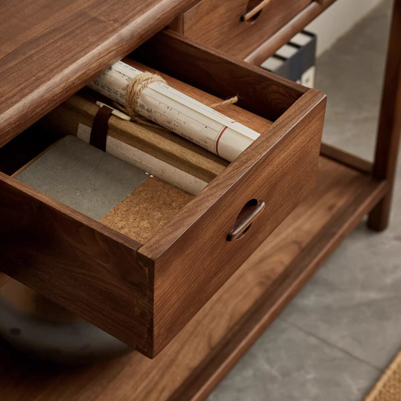 Nouvelle console en bois massif de style chinois, H 31,5 po x l 42,5 po x P 15 po