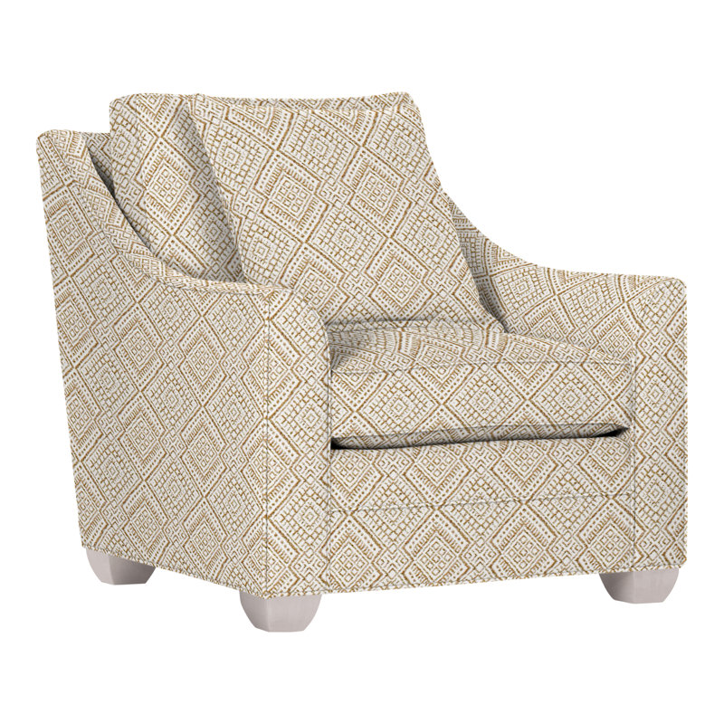 Chaise 37,5 po Nicholas, Gris tourterelle, Perigold Iguazu chameau