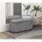 Modern Gray Corduroy Lift Top Storage Bench With Construction And Walnut Legs Foam Cushioned In Chic-148400007