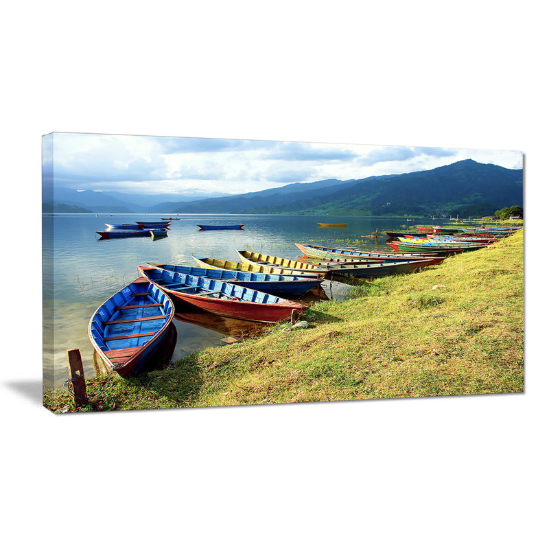 « color bateau »-imprimé, H 20 po x l 20 po x P 1 po, Toile tendue