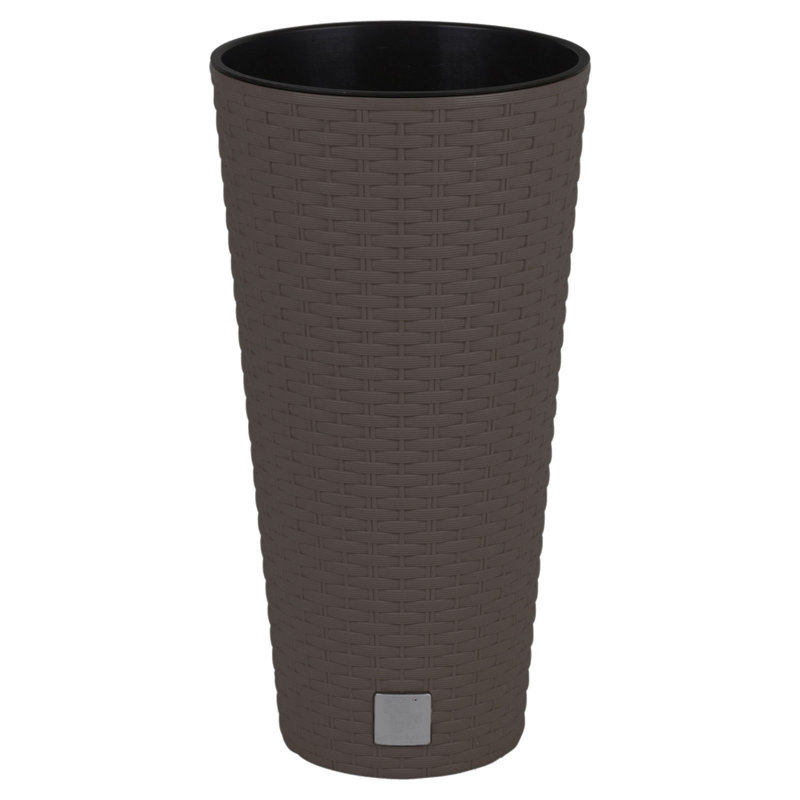 Pot Planter, 38cm H x 20cm W x 20cm D, Brown
