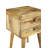 Solid Wood 2 - Drawer End Table Built-In Outlets