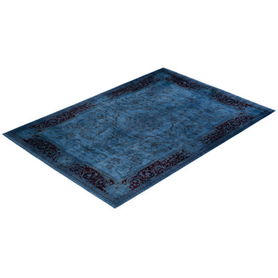 Haydon One-of-a-Kind 9' 1" X 12' 5" 2000s Wool Area Rug in Blue