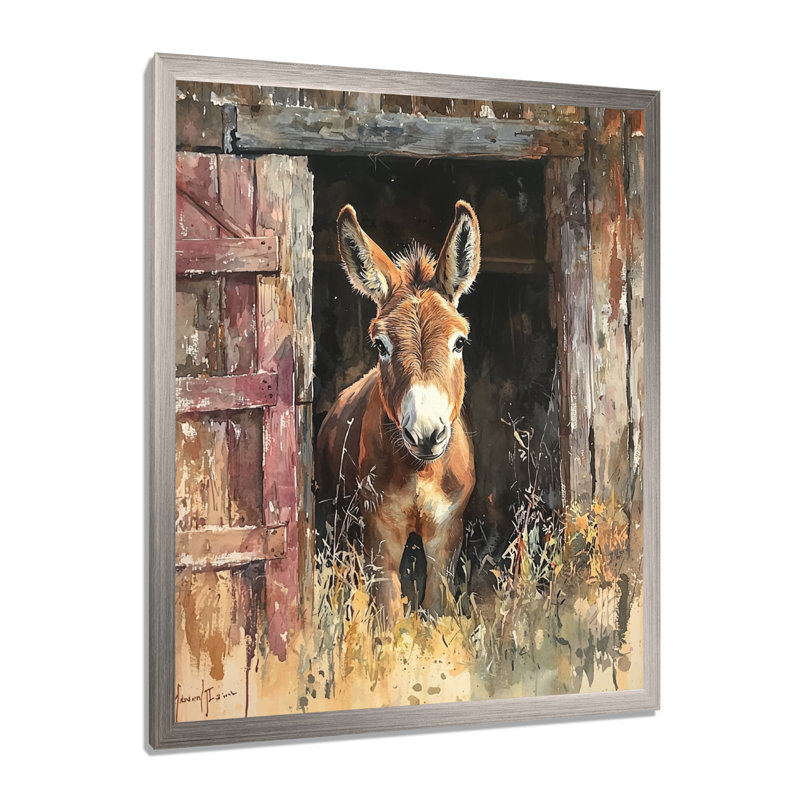 Donisha - Animals Canvas Art Print, 20" H x 12" W, Framed Print without Mat, Silver