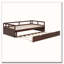 Lit de jour extensible avec couchette, lit de jour en bois avec couchette-1741789872