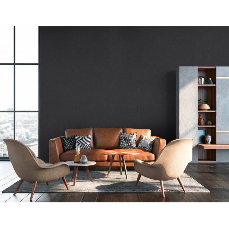 10.05m x 53cm Matte Wallpaper Roll, Black