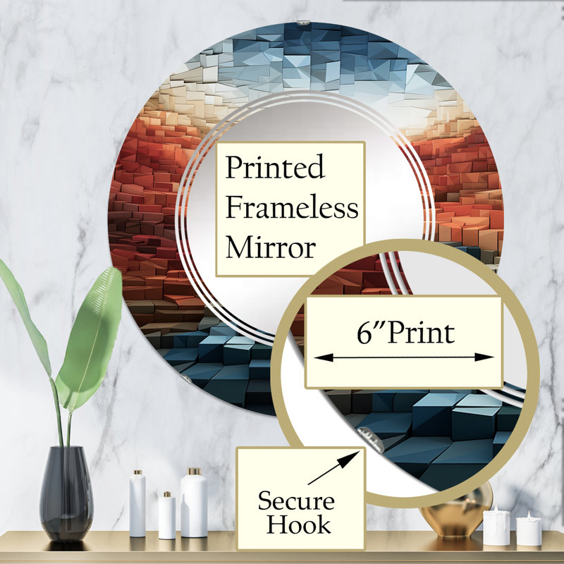 Miroir mural Weslee, 32 po x 32 po