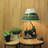 Ensemble de lampe de table vert 19 po Amorita