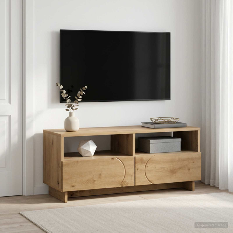 TV Stand, 40cm H x 60cm W x 34.5cm D, Sonoma Oak