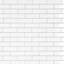 Metro Brick Subway Glossy White 10-1/4" x 11-1/2" Porcelain Mosaic Floor and Wall Tile
